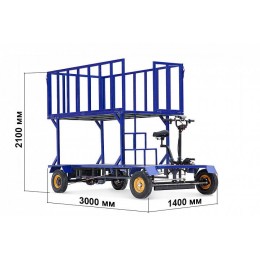 Платформенная тележка электрическая RuTrike ПАЛИСАД ЯРУС