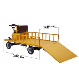 Платформенная тележка электрическая RuTrike ПЕРОН ТРАП