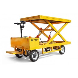 Платформенная тележка электрическая RuTrike ПЛИТА ЛИФТЕР 1800 с гидроподъёмником