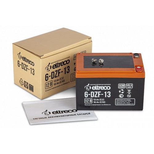 Тяговый аккумулятор ELTRECO 6-DZF-13 (6-DZF-12) (12V13A/H C3)