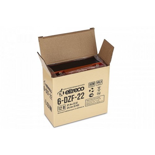 Тяговый аккумулятор ELTRECO 6-DZF-22 (6-DZF-20) (12V22A/H C2)