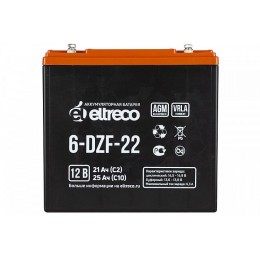 Тяговый аккумулятор ELTRECO 6-DZF-22 (6-DZF-20) (12V22A/H C2)