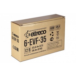 Тяговый аккумулятор ELTRECO 6-EVF-35 (12V35A/H C3)