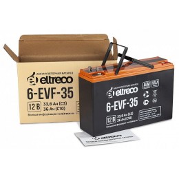 Тяговый аккумулятор ELTRECO 6-EVF-35 (12V35A/H C3)