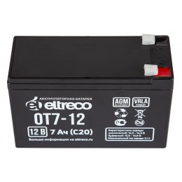 Тяговый аккумулятор ELTRECO OT7-12 (6-F-7) (12V7A/H C20)