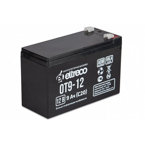 Тяговый аккумулятор ELTRECO OT9-12 (6-F-9) (12V9A/H C20)