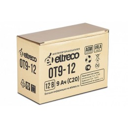 Тяговый аккумулятор ELTRECO OT9-12 (6-F-9) (12V9A/H C20)