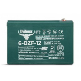Тяговый аккумулятор RuTrike 6-DZF-12 (12V13A/H C3)