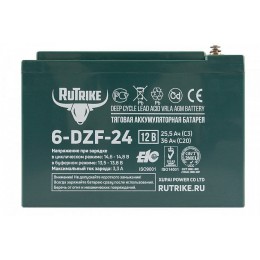 Тяговый аккумулятор RuTrike 6-DZF-24 (12V24A/H C2)