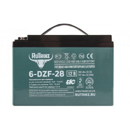 Тяговый аккумулятор RuTrike 6-DZF-28 (12V28A/H C3)