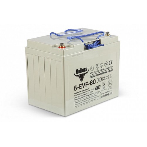 Тяговый аккумулятор RuTrike 6-EVF-80 (12V80A/H C3)