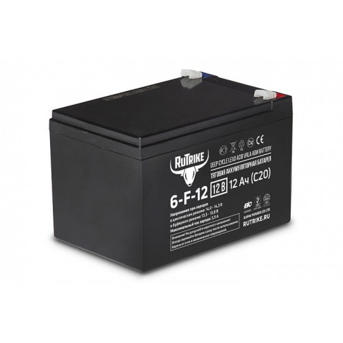 Тяговый аккумулятор RuTrike 6-F-12 (12V12A/H C20)