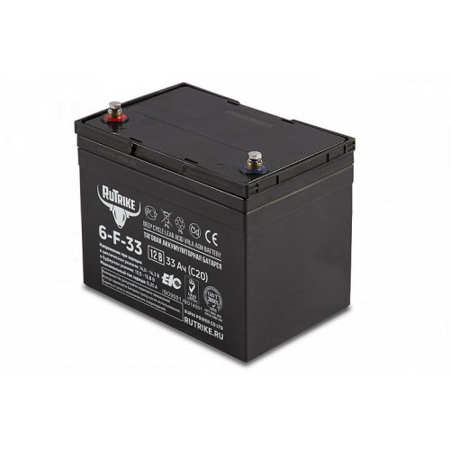 Тяговый аккумулятор RuTrike 6-F-33 (12V33A/H C20)