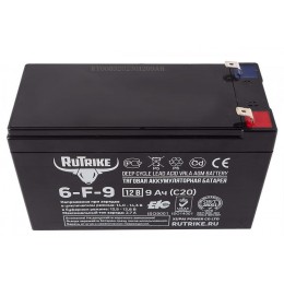 Тяговый аккумулятор RuTrike 6-F-9 (12V9A/H C20)