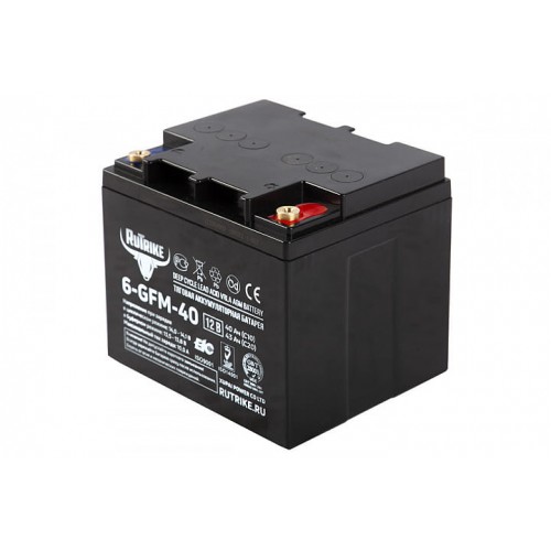Тяговый аккумулятор RuTrike 6-GFM-40 (12V43A/H C20)